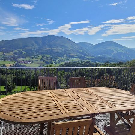 Maison Au Pays Basque, Calme Avec Vue Imprenable Sur Montagnes Irouleguy Exterior foto